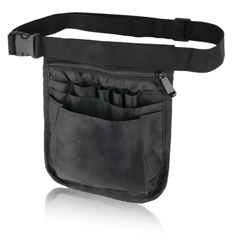 Krankenschwester Tasche, Gürteltasche Werkzeug mit Mehreren Fächern Hüfttasche, Gürteltasche Arbeit mit Verstellbarem Gürtel Krankenschwester Taschen Ideal für Pflegekräfte, Zahnärzte, Tierärzte