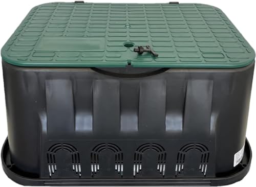 UZMAN 14" Jumbo Ventilbox Ventilkasten 630x485x295mm – Robuster Wasserschacht für Gartenbewässerung, Bewässerungssysteme, Ventilschacht & unterirdische Installation.