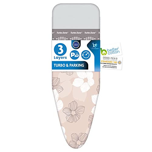 Bügelbrettbezug für Dampfbügeleisen | Größe S/M universal bis max. 42x125 cm | MADE IN EU | Bügeltischbezug für schnelleres Bügeln | Geeignet für alle Bügeleisentypen | Laundryspecialist