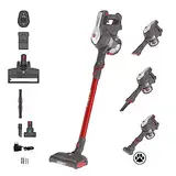 Hoover Akku Staubsauger H-Free 100 5-in-1 mit Turbo Boost & LED-Bürste | 40 Min Laufzeit, 0,9L XL Staubbehälter, Tierhaar-Spezialist für Teppich/Auto/Sofa/Wand, Leichter Staubsauger Kabellos
