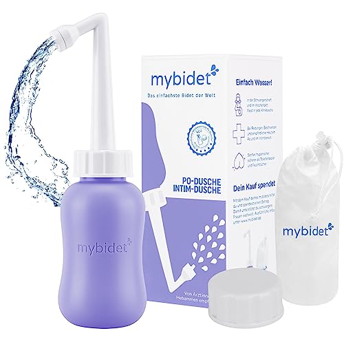 NEU Premium MYBIDET 3.0 Po Dusche Intimdusche Verfügbar bei DM Drogeriemarkt und Rossmann inkl. Zubehör Reisebeutel und Deckel, leichter zu drücken, im Wochenbett