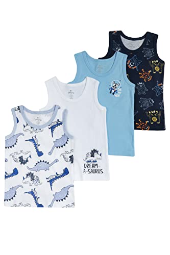 Chicco Jungen Unterhemd Set aus Baumwolle Unterwäsche (4er Pack)