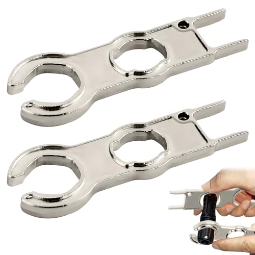 2 Stück Steckbarer Montage Werkzeug Schlüssel Spanner set,Montage Werkzeug für Schlüssel Spanner Set,Aluminium Werkzeug Schraubenschlüssel für Solarpanel-Kabel PV-Systemdraht und Steckverbinder
