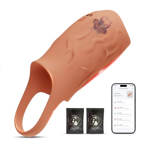 Penisring Vibrator Sex Spielzeug für die Männer, 2025 APP Sex Toyset für Man mit 10 Vibrationmodi Penis Ring Sex Toys, Vibratorensets für Männer Cockring Penishülle Sexspielzeug für Paare Extrem Sex