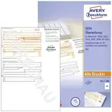 AVERY Zweckform 2817-200 Überweisung/Zahlschein (PC-Druckerformular, A4, von Rechtsexperten geprüft, für Deutschland, zum einfachen Erstellen von Überweisungen am PC, 200 Blatt)