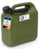 Kraftstoff-Kanister 812869 STANDARD 10l für Benzin, Diesel und andere Gefahrgüter, UN-Zulassung, made in Germany, TÜV-geprüfter Produktion, oliv