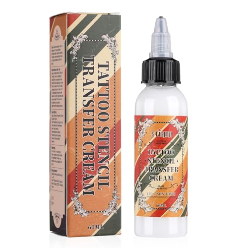 STIGMA 60ml Tattoo Transfer Creme Gel Professionelle Schablone Transfer Gel Langlebiger Tattoo Balsam für Tranfer Papiermaschine Transfer Seife Tattoo Zubehör T307EU-60ML