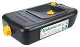 VINDAL Ölwechselkanister 10 L in Schwarz – Ölauffangbehälter mit integriertem Filtereinsatz – robuste Ölwanne aus Kunststoff – ideal für Ölwechsel, Transport und Aufbewahrung – Made in Italy