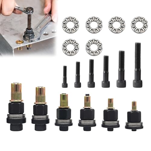 6 Stücke Nietmutternzange Set, Handnietwerkzeug Set Nietmuttern Nieten Set M3 M4 M5 M6 M8 M10 Nietmutter Werkzeug Hand Nietmuttern Werkzeug Nietmutternzange Manuelle Nietmaschine Zubehör