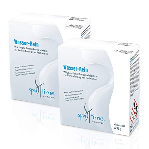 Bayrol SpaTime Wasser-Rein Basis-Desinfektion - Doppelpack - 8 Beutel à 35g