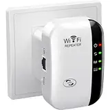WiFi Extender Booster, WiFi Repeater WLAN Verstärker WiFi Extender bis zu 5000sq.ft Mit Repeater/AP Modus, Long Range Amplifier mit Ethernet Port zu Allen WLAN Geräten, 1-Key Setup, Access Point