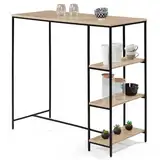 IDMarket - Bartisch Detroit für 2 bis 4 Personen, industrielles Design