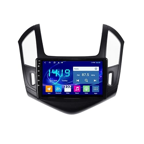 YFYANFEI 9 Zoll Android 14 Autoradio Mit GPS Navigator Für Chevrolet Cruze 2012-2015 Mit Wireless Carplay & Android Auto Unterstützt WiFi/USB/Spiegel Link/Rückfahrkamera,8 Core 4G+WiFi 6G+128G