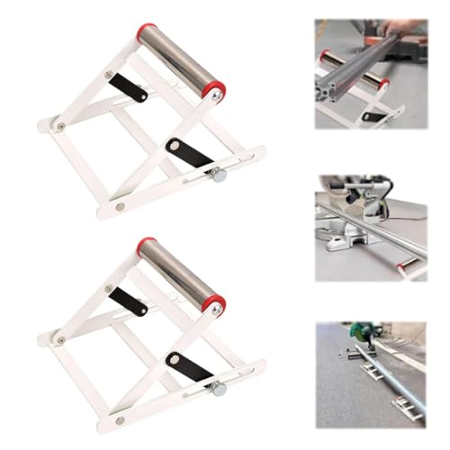 Verstellbarer Stützrahmen Für Schneidemaschinen, Anti-Rutsch Edelstahl Stützgestell Für Schneidemaschine, Geeignet Zum Schneiden Von Metall, Holz Und Stein (2pcs)