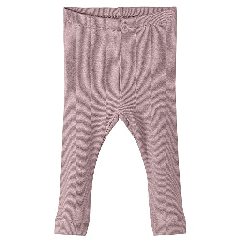 NAME IT Unisex Baby NBNKAB NOOS Legging, Deauville Mauve/Detail:Melange, 80