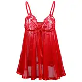 Dessous Damen sexy reizwäsche Kleid Lingerie Bodysuit Long Babydoll Dress pink für Sex mollige XXXXL unterwäsche Frauen Set schwarz Baby Dolls & Negligees Curvy Overknee strümpfe