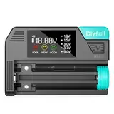Dlyfull Batterietester für alle Batterien,Magnetischer Universal LCD BatteryCheck für AAA AA C D 9V&Knopfzellen,Einfacher Wiederaufladbarer Battery Tester für 1,2V 1,5V 3V und 3,7V,Mit USB-C Kabel