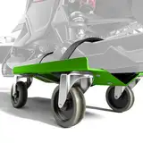 Schneemobil-Dolly Sets, robuste V-Slide mit 7,6 cm PP/TPR-Schwenkrollen und Gummi-Pad, schützt Skier, 680 kg Kapazität, Grün