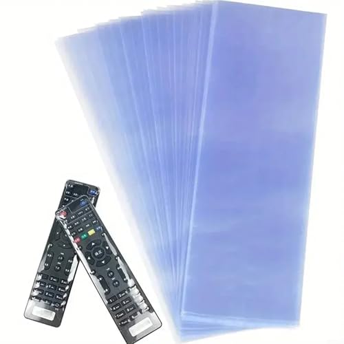 Kleine Schrumpffolienbeutel für TV-Fernbedienung, wasserdicht, transparent, für Fernbedienung, Schutzfolie für Klimaanlage, Video, TV-Fernbedienung (8 x 25 cm)