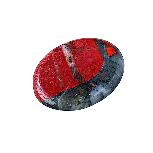 Natürlicher Daumen-Handschmeichler für Angstzustände, Blutstein-Daumen-Heilkristallsteine, handgeschnitzte Chakra-Kristalle, Taschenstein für Stressabbau, Meditation, Therapie, Geometrie