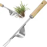 Unkraut Entferner Gerät Edelstahl, Fugenkratzer Mit Stiel Gartenwerkzeug UnkrautentfernerUnkrautjäter Verbesserte Gartenarbeit Hand Unkrautstecher, (1PCS)
