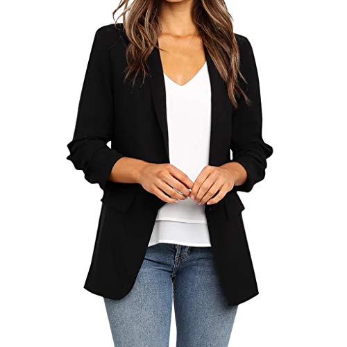 Generisch Deal Des Tages Heute, Warehouse Deal, Blaser Jacke Damen Lässige Lange Frauen Büro Top Blusenmantel Women 'S Wear Jackett Lockere Ärmel Dicke Mantel Damen, Damen Mode Sale