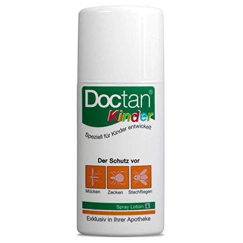 Doctan Lotion für Kinder ab 6 Monaten – bis zu 12h zuverlässiger Schutz vor Mücken, Zecken, Stechfliegen, 100ml
