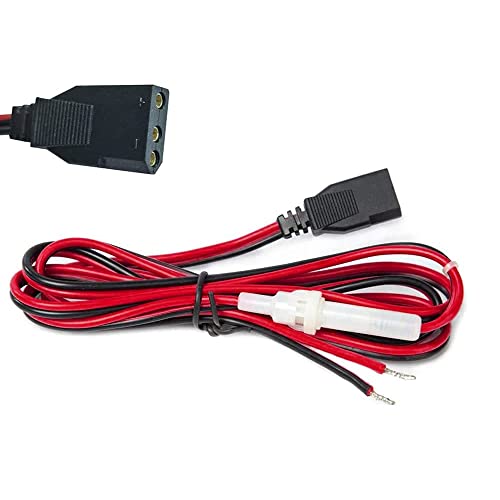 12v Stecker CB Stromkabel 3 Pin Stecker Kabel Verlängerung-12V KFZ-adapter zigarettenanzünder steckdose Heavy Duty 16 Gauge mit 3 Pin Buchse für Auto Boot Motorrad CB Ham Radios (3 pin-Kabelkopf)