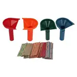 4 PCs Money Wrapper Trichter Form Geldzählrohr mit Geldröhren und Wrappern Set, Vereinfachen Sie das Geldmanagement für Bankenbüros für die Meisten Szenen