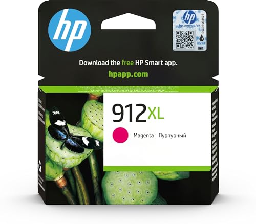 HP 912XL Magenta, 3YL82AE Originalpatrone, hohe Kapazität, kompatibel mit OfficeJet Pro 8010 und 8020 Druckern