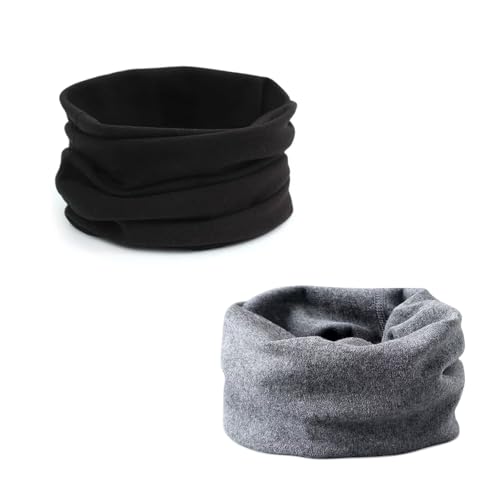 ENSTAB 2 Stück Loop Kinder Baumwolle Herbst Winter Schal Baby Loop Hals Wärmer Mädchen und Junge (Junge-J)