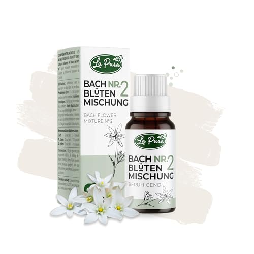 LaPura Bachblüten Nr. 2 für Hunde und Katzen, stärkt Mut, Vertrauen, Zuversicht, zur Beruhigung, natürliche Unterstützung der Nerven, Globuli 10 g
