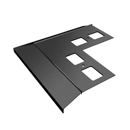 Renoplast® Aluminium Ecke 90° für Traufprofil K100 Graphit | Fertigstellung von Terrassen und Balkonen | Fliesenböden auf Klebemörtel | Wasser ablaufsysteme Winkelprofil