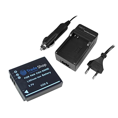 Trade-Shop Angebot IM Set: Kamera Li-Ion Akku + Ladegerät mit Kfz Adapter für für Ricoh WG-M1 Action Outdoor Kamera Akku 1200mAh