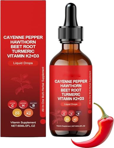 Aeluro Cayenne-Tropfen, Aeluro Cayenne-Pfeffer-Tropfen, Cayenne-Pfeffer-Extrakt, Cayennes-Pfeffer-Tropfen, natürlicher Cayenne-Pfeffer-Flüssigkeitstropfen, Stoffwechsel-Boost, sanfte Formel (1)
