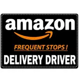 Lieferfahrer-Magnet für Auto, Lieferfahrer-Magnet für Auto, LKW, SUV, Fahrzeug-Sicherheitsschild für Lieferfahrzeug, reflektierender Lieferfahrzeug-Magnet für Auto (1 Stück, schwarz)