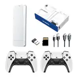 POFET Retro Game Stick, Klassische Spielekonsole mit 64 GB integrierter Karte, 2,4 GHz Super Wireless USB-Konsole, Plug-and-Play mit 2 Gamecontrollern, unterstützt 4K HD-Ausgabe (M8 Schwarz)