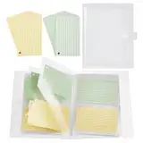 AHANDMAKER 2 x 3x5 Karteikartenhalter. Mit 100 Stück 3x5 Zoll Karteikarten Flash Kartenhalter Karteikarten Organizer Für Notizkarten Lernkarten Und Rezeptkarten 320 Karte Halten