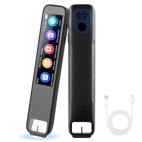 Scan Übersetzer Stift mit KI-Technologie – 3,7 Zoll Touchscreen, Echtzeit-Übersetzung für 134 Sprachen (Online) für Legastheniker, Studenten & Reisende