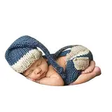 Dtailz Neugeborene Fotografie Requisiten Baby Fotoshooting Outfits Mädchen Junge Lustiges Kostüm Gestrickt Chrochet, Sleeping Cutie (2), Baby