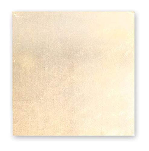 ANSNOW Messing-Metallblechplatte, Messing-Kupfer-Flacheisen, Metallzuschnitte, Erstklassige Qualität, H62-Messingblech, Schmuckherstellung, Geeignet Zum Schweißen Von 3 Mm X 100 Mm X 150 Mm Reiner K