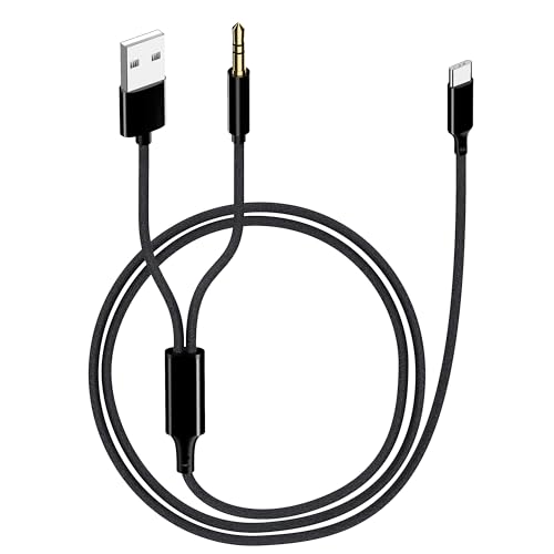 sunshot USB C auf 3,5 mm Audio Aux Jack USB Ladekabel USB Typ C auf 3,5 mm Kopfhörer Stereo Kabel kompatibel mit iPhone 15 Pro Max Plus, iPad Pro, Galaxy S23 S22 S21 S20 Ultra, Pixel etc [1,2 m]