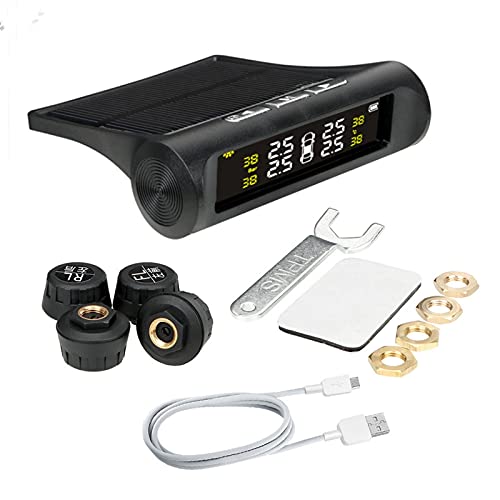 Reifendruck Kontrollsystem Autosicherheitssysteme Reifendruck Solar Power Digital Display Auto Reifendrucküberwachungssystem
