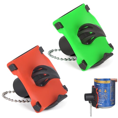 2 Stück Bier Schrotflintenöffner, Innovative Bier Shotgun Tool Schlüsselanhänger Shotgun Opener Bier Dose Flaschenöffner Werkzeug Ideal für Golfplatz, Strand, Party