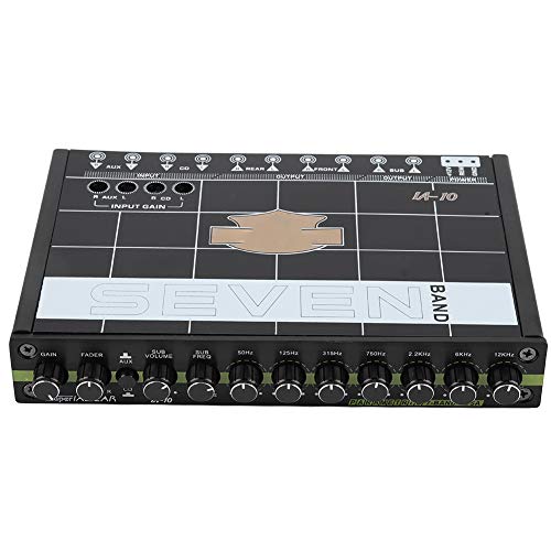 Auto Audio Equalizer Car Equalizer Auto Equalizer EQ Auto 7 Equalizer Auto Audio Tuner 1 stück Auto Automobil Audio Stereo EQ Equalizer mit 7 Band
