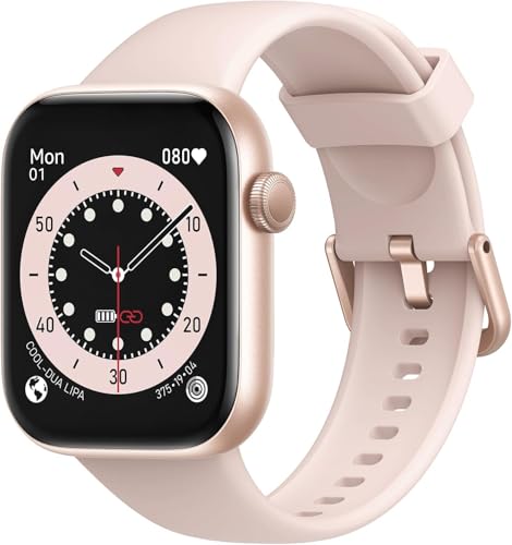 Smartwatch Damen Herren, 1,85" HD Touch Fitnessuhr mit Telefonfunktion, 140+Sportmodi Smart Watch Fitness Tracker mit Pulsmesser Schlafmonitor Schrittzähler, IP68 Wasserdicht Sportuhr für iOS Android