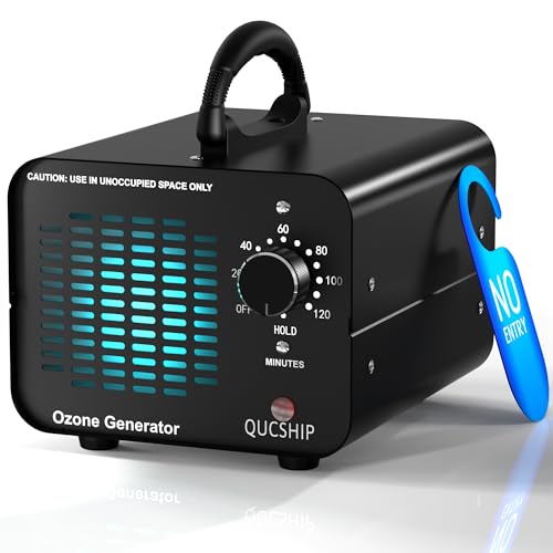 Ozongenerator 60000mg/Std Ozongerät, Industrieller Ozonisator, Ozongerät Ozonisator mit Timer für Zimmer, Ozongenerator für Auto, Wohnung, Rauch, Haustiergerüche und Küchengerüche