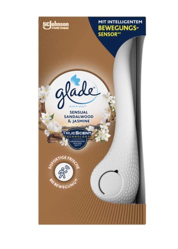 Glade (Brise) Sense & Spray, Raumduft mit Bewegungssensor, Halter & 1 Nachfüller, Sensual Sandalwood & Jasmine, 18 ml
