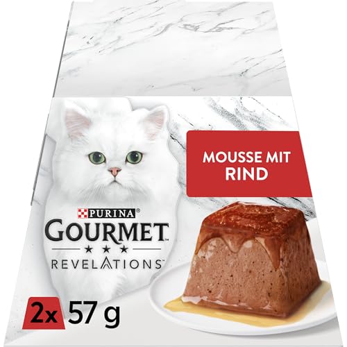 Gourmet Gourmet Purina Gourmet Revelations Mousse mit Rind, 24er Pack (24 x 57 g)