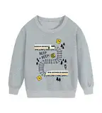 DHASIUE Kleinkind Jungen Sweatshirt Pullover mit Zug Langarmshirt Kinder Winter Baumwolle Shirt 92